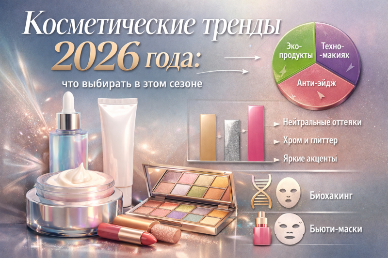 Косметические тренды 2026 года: что выбирать в этом сезоне