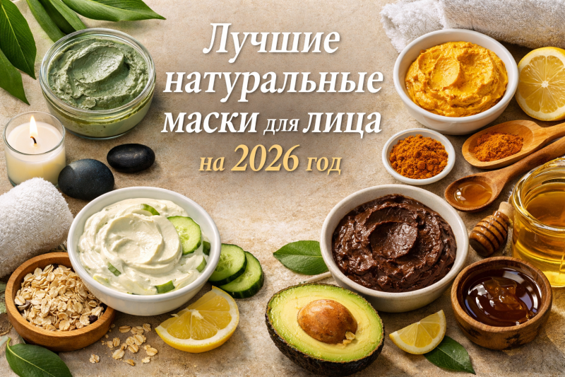 Лучшие натуральные маски для лица на 2026 год