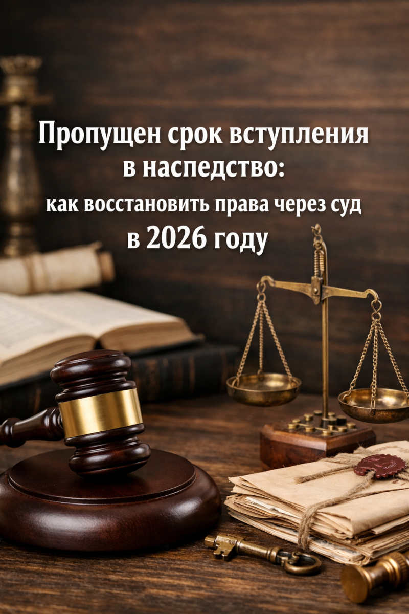Пропущен срок вступления в наследство: как восстановить права через суд в 2026 году