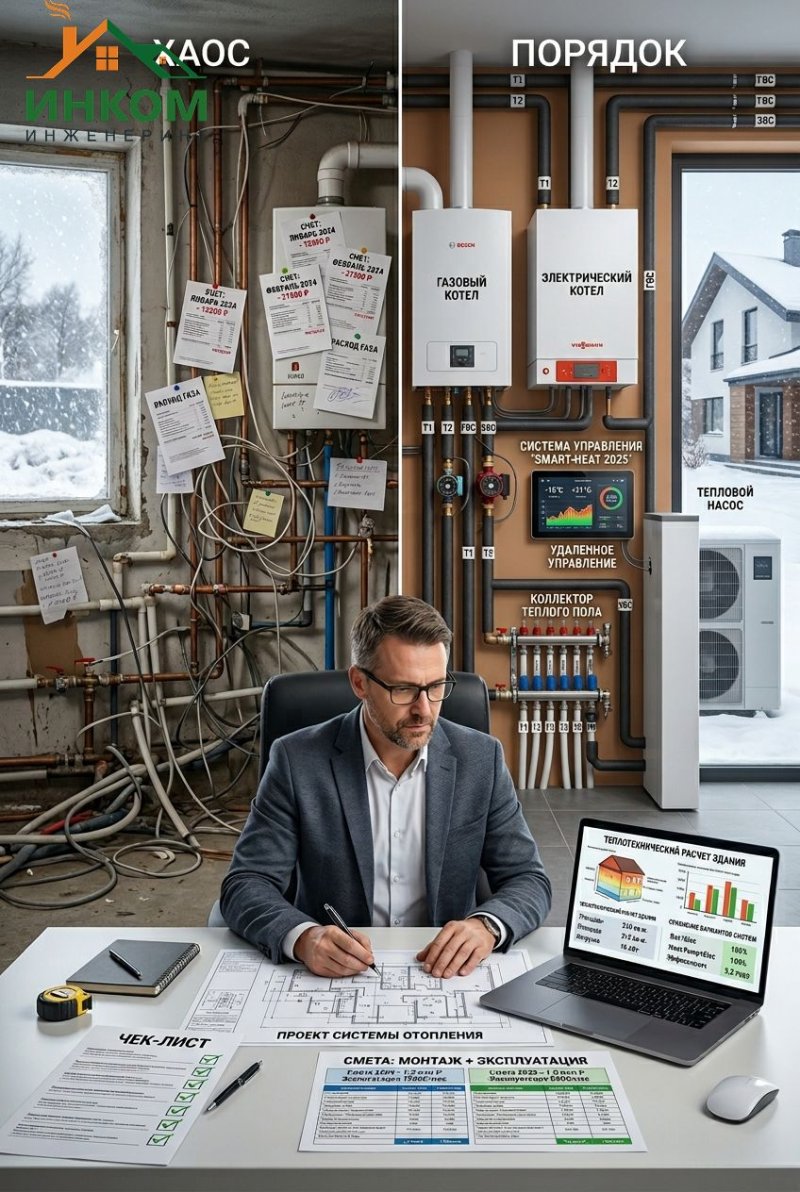 Какое отопление выбрать для загородного дома в 2025 году: сравнение систем и расчет стоимости