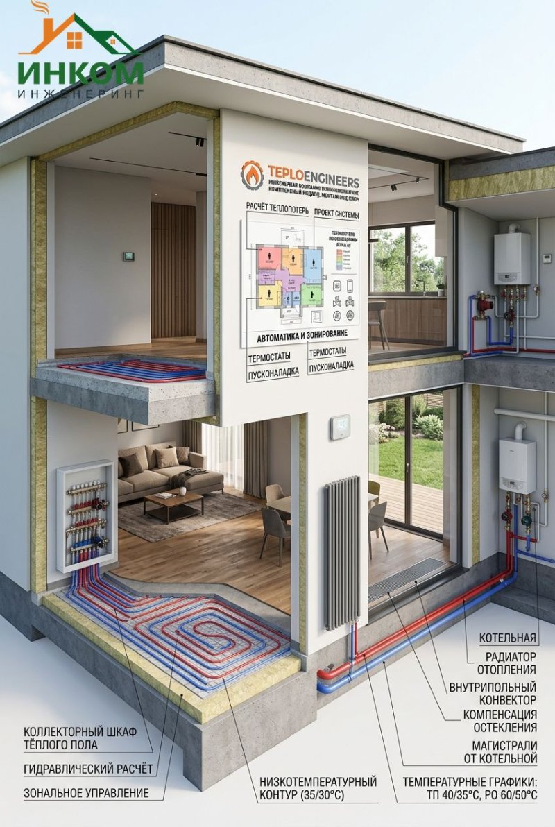 Водяные теплые полы или радиаторы — что лучше для вашего дома под ключ?