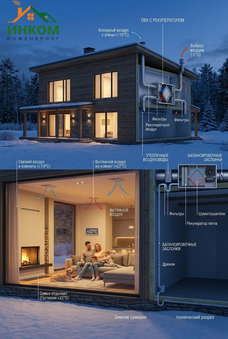 Рекуперация воздуха в частном доме: преимущества, цены и нюансы эксплуатации