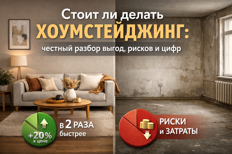 Стоит ли делать хоумстейджинг: честный разбор выгод, рисков и цифр
