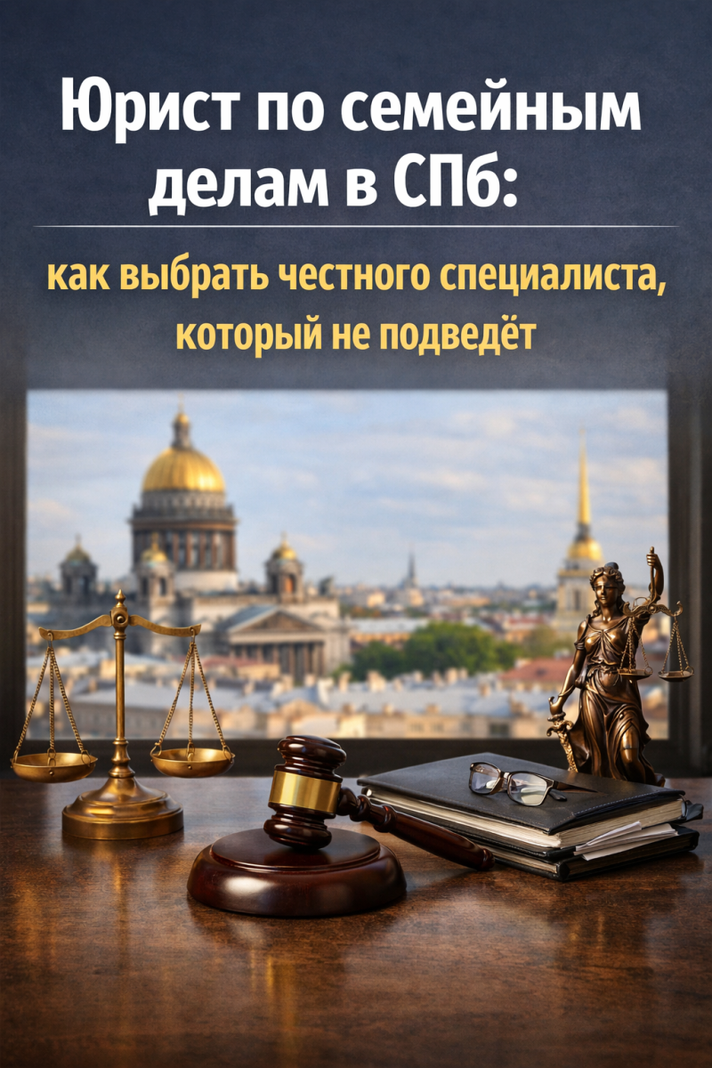 Юрист по семейным делам в СПб: как выбрать честного специалиста, который не подведёт