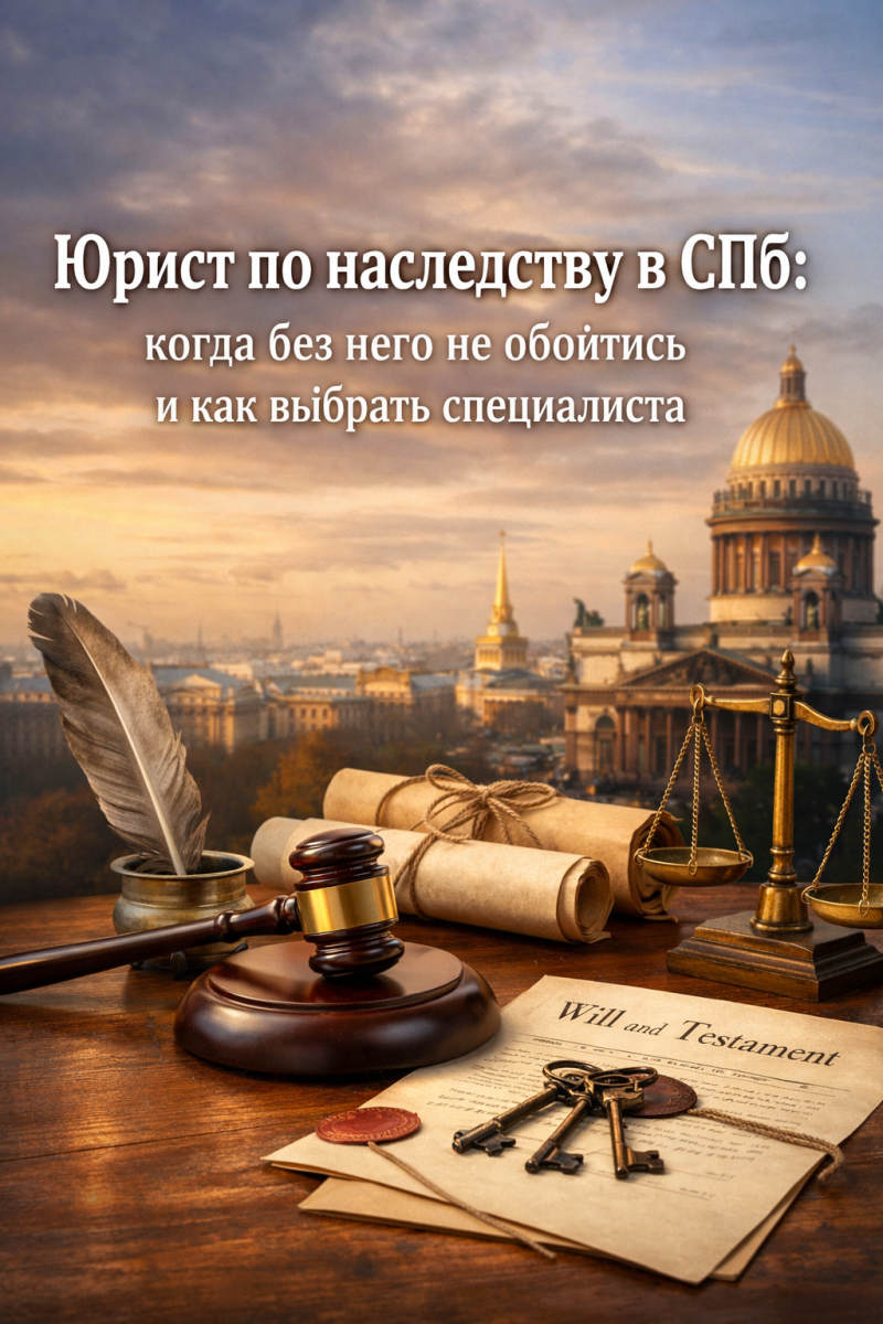 Юрист по наследству в СПб: когда без него не обойтись и как выбрать специалиста