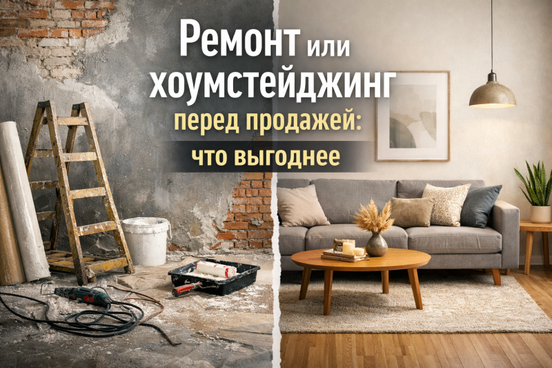 Ремонт или хоумстейджинг перед продажей: что выгоднее
