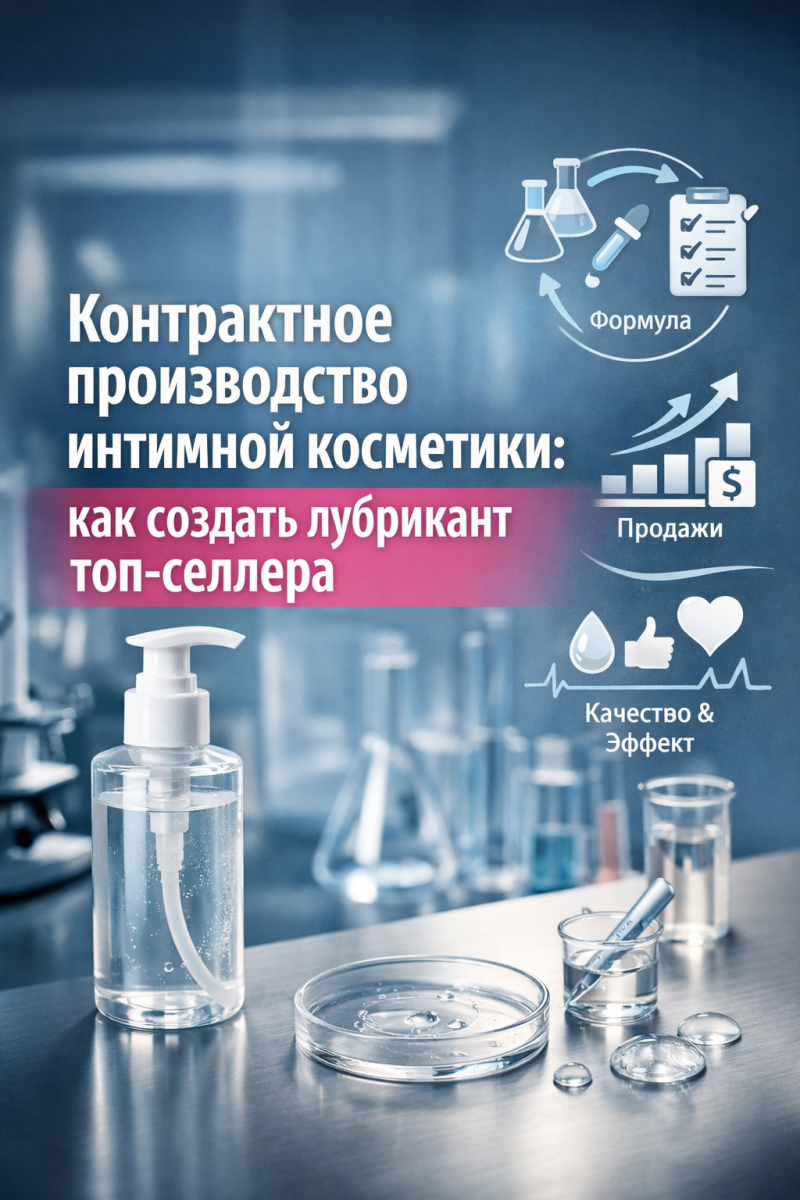 Контрактное производство интимной косметики: как создать лубрикант топ-селлера