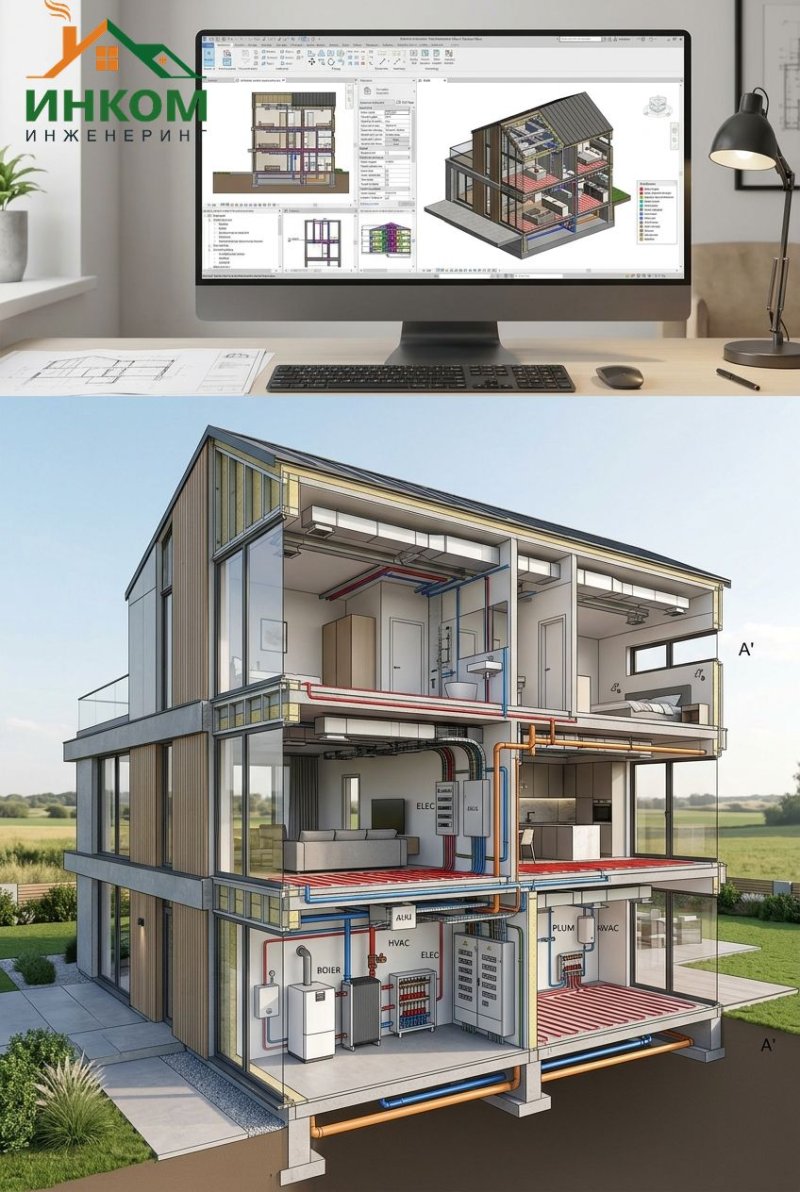 BIM-проектирование инженерных систем: преимущества для архитекторов и частных застройщиков