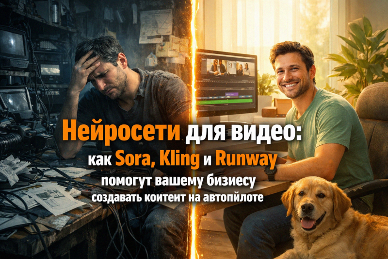 Нейросети для видео: как Sora, Kling и Runway помогут вашему бизнесу создавать контент на автопилоте