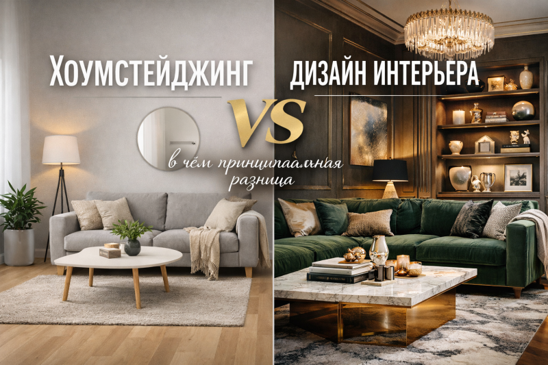 Хоумстейджинг vs дизайн интерьера: в чём принципиальная разница