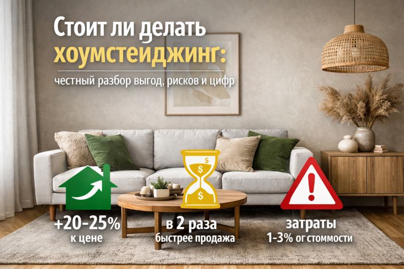Стоит ли делать хоумстейджинг: честный разбор выгод, рисков и цифр