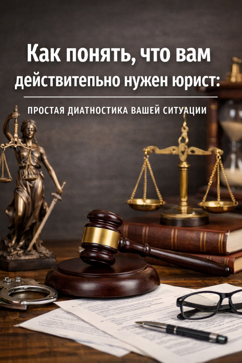 Как понять, что вам действительно нужен юрист: простая диагностика вашей ситуации
