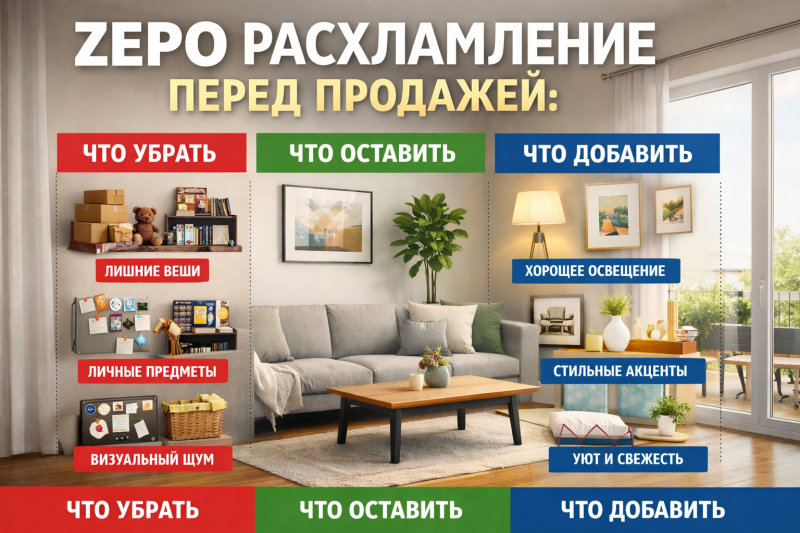  зеро расхламление перед продажей: что убрать, что оставить, что добавить