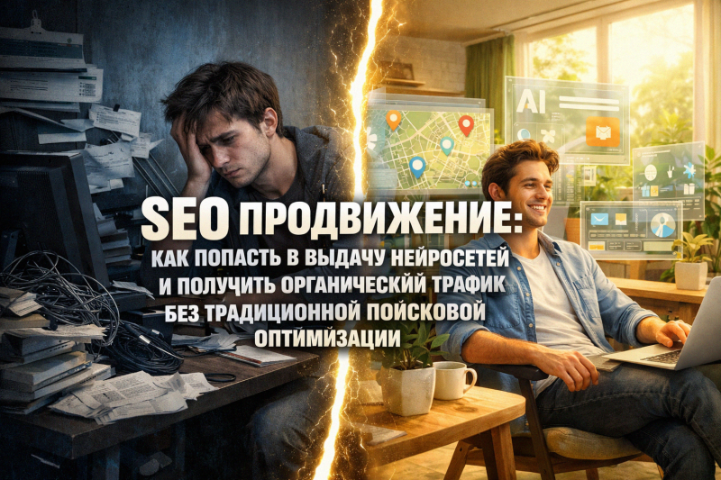 SEO продвижение: как попасть в выдачу нейросетей и получить органический трафик без традиционной поисковой оптимизации