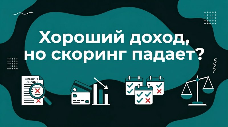 «Разбор: “скоринг упал”, хотя доход хороший — что проверить в первую очередь»