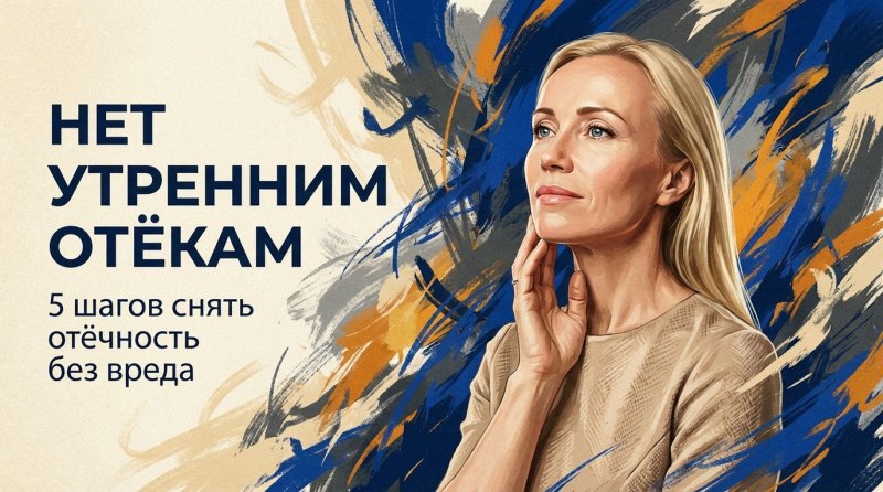 Как убрать отеки по утрам: 5 шагов, чтобы быстро снять отёчность без вреда