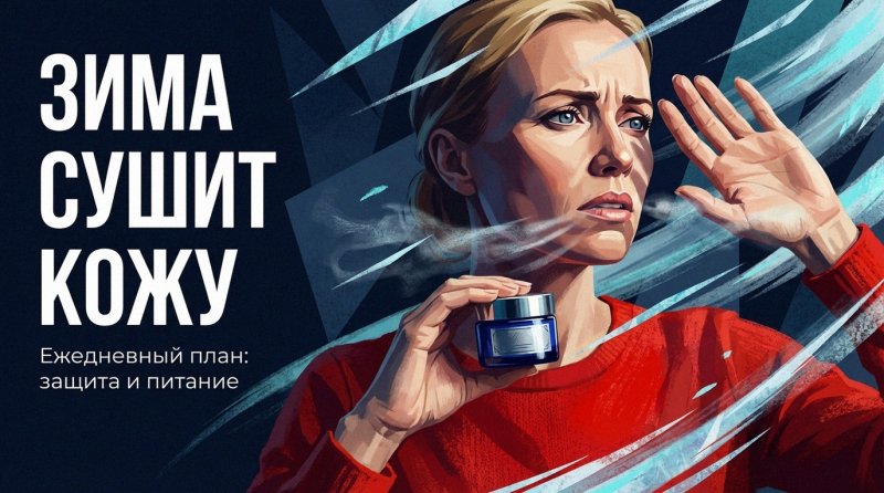 Уход за кожей зимой: защита и питание — простой план на каждый день