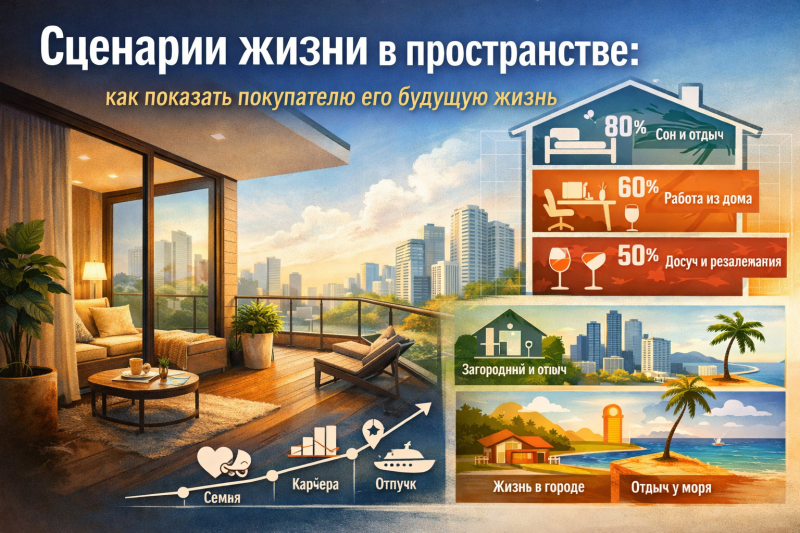 Сценарии жизни в пространстве: как показать покупателю его будущую жизнь