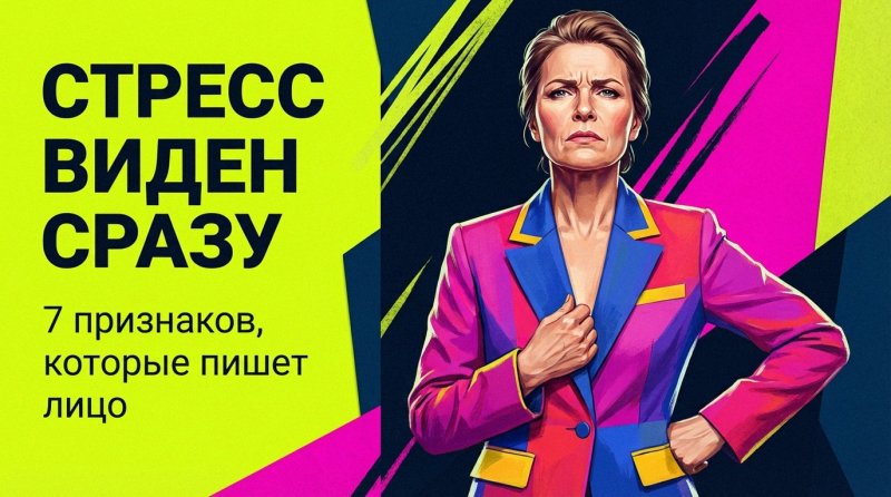 Стресс на лице: 7 признаков, по которым его видно сразу