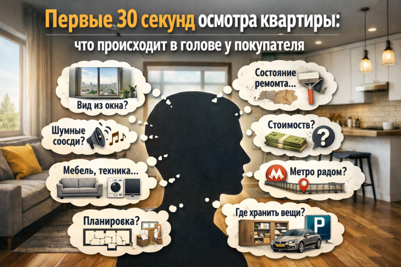 Первые 30 секунд осмотра квартиры: что происходит в голове у покупателя