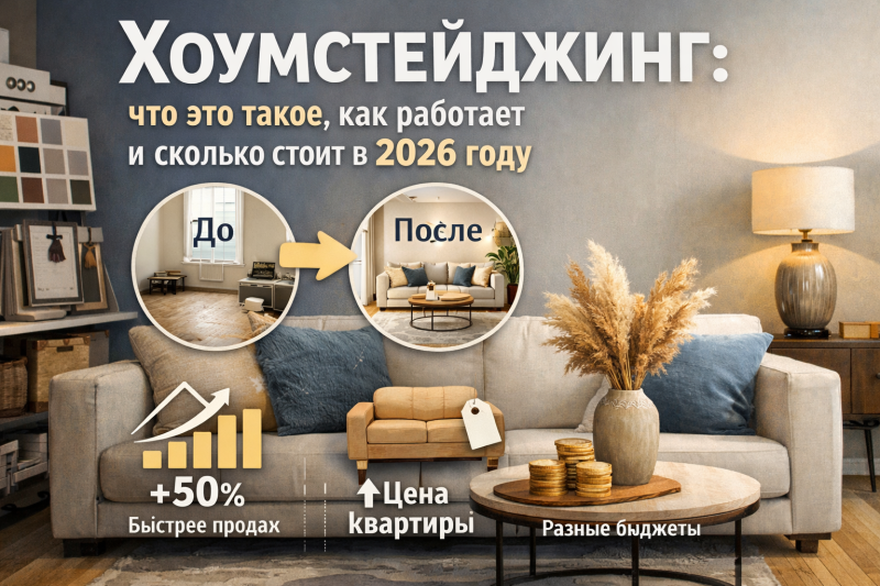 Хоумстейджинг: что это такое, как работает и сколько стоит в 2026 году