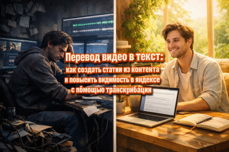 Перевод видео в текст: как создать статьи из контента и повысить видимость в яндексе с помощью транскрибации