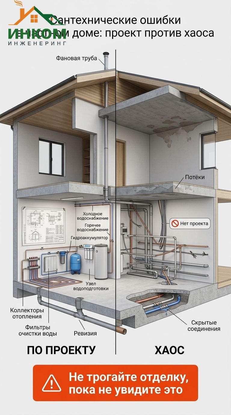 Сантехнические ошибки при строительстве дома: топ-7 критических промахов и как их избежать