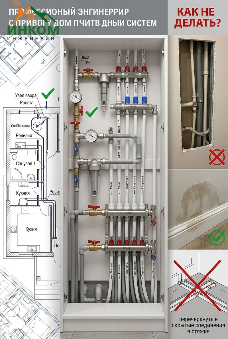 Монтаж современных систем водоснабжения: ошибки и лайфхаки от специалистов