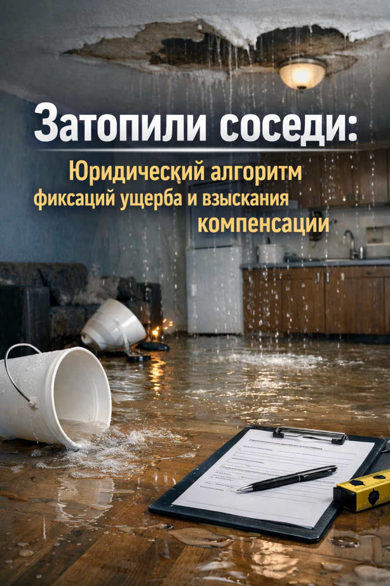 Затопили соседи: юридический алгоритм фиксации ущерба и взыскания компенсации