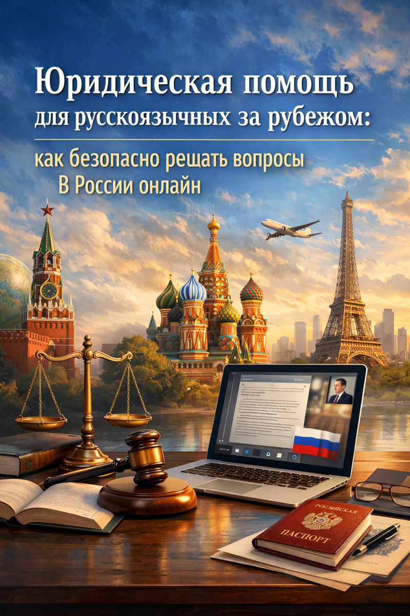 Юридическая помощь для русскоязычных за рубежом: как безопасно решать вопросы в России онлайн