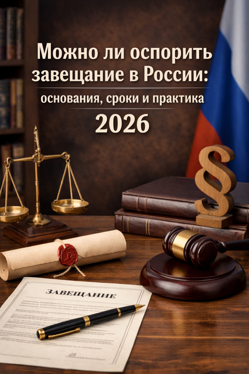Можно ли оспорить завещание в России: основания, сроки и практика 2026