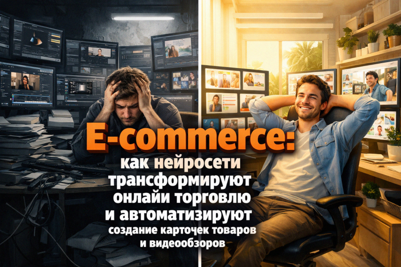 E-commerce: как нейросети трансформируют онлайн торговлю и автоматизируют создание карточек товаров и видеообзоров