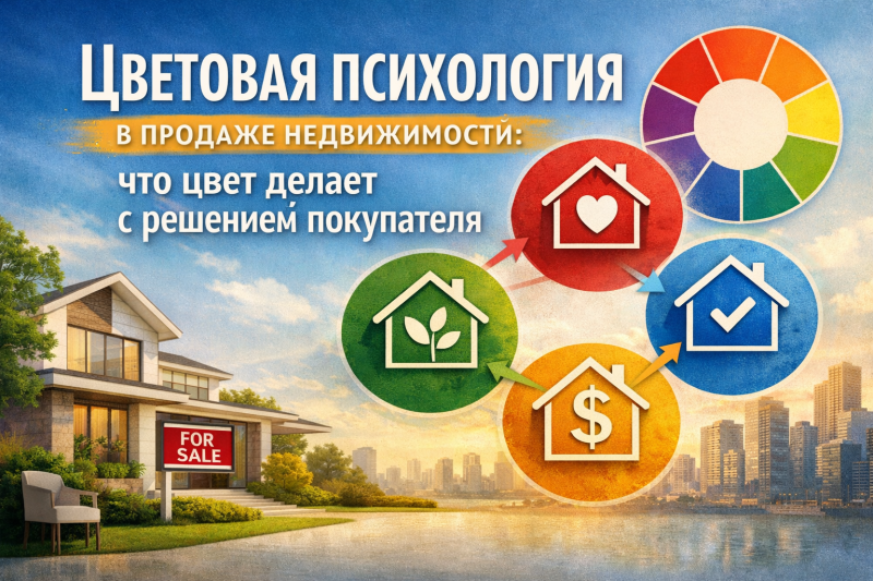 Цветовая психология в продаже недвижимости: что цвет делает с решением покупателя