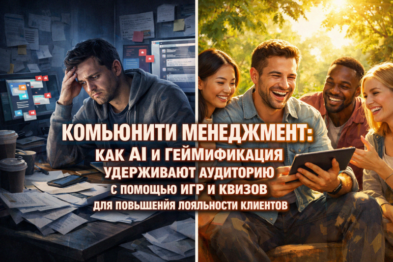 Комьюнити менеджмент: как AI и геймификация удерживают аудиторию с помощью игр и квизов для повышения лояльности клиентов