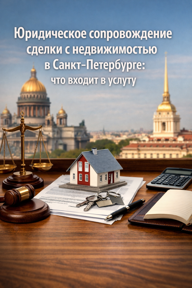 Юридическое сопровождение сделки с недвижимостью в Санкт‑Петербурге: что входит в услугу