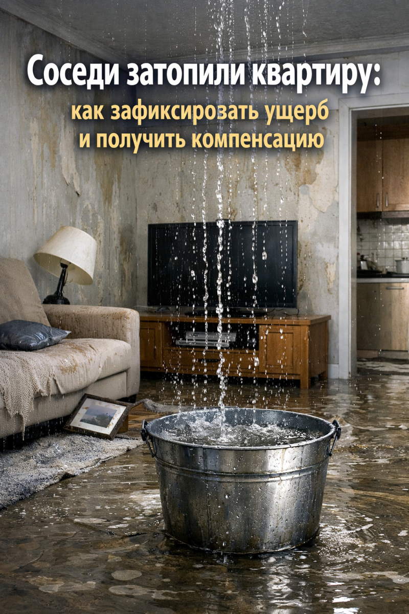 Соседи затопили квартиру: как зафиксировать ущерб и получить компенсацию
