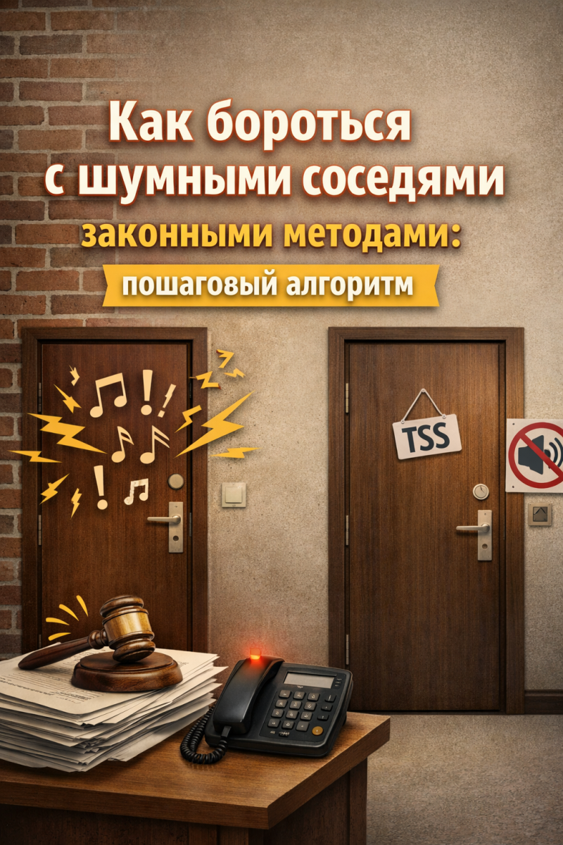 Как бороться с шумными соседями законными методами: пошаговый алгоритм