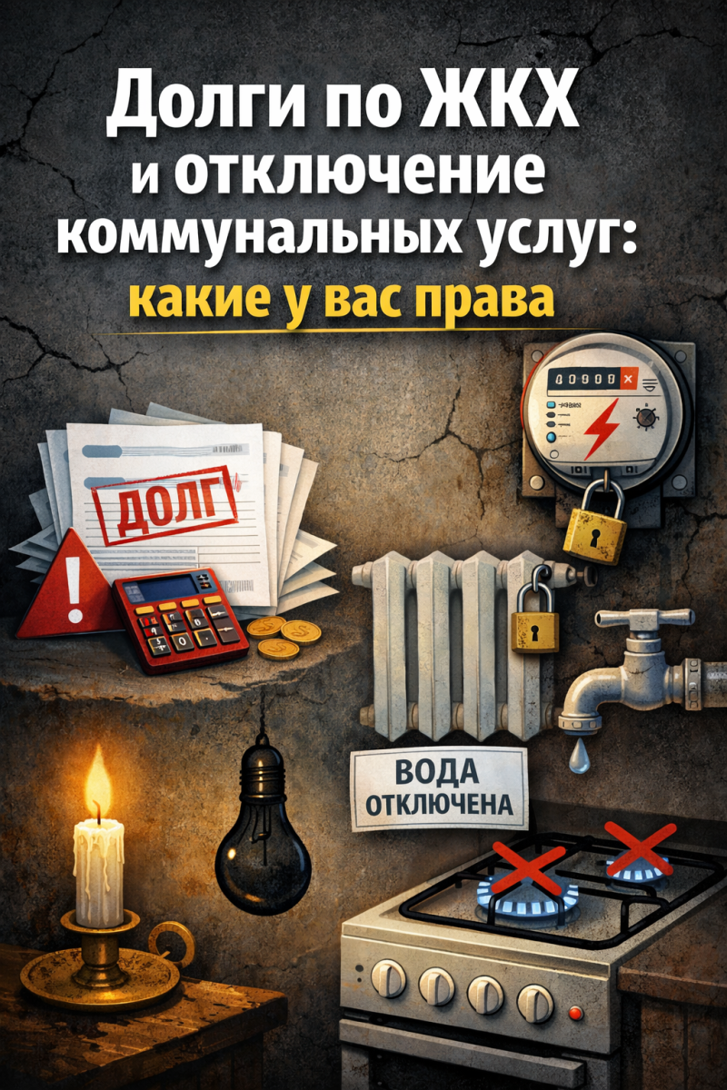 Долги по ЖКХ и отключение коммунальных услуг: какие у вас права
