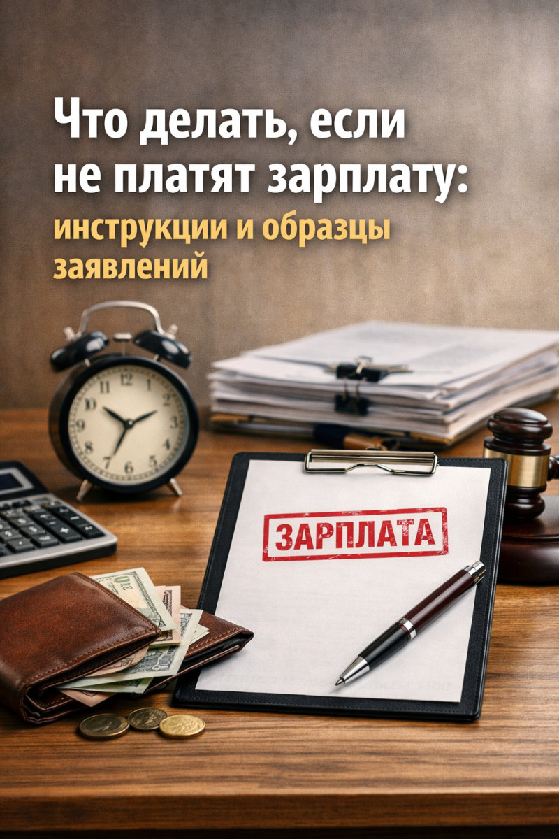 Что делать, если не платят зарплату: инструкции и образцы заявлений