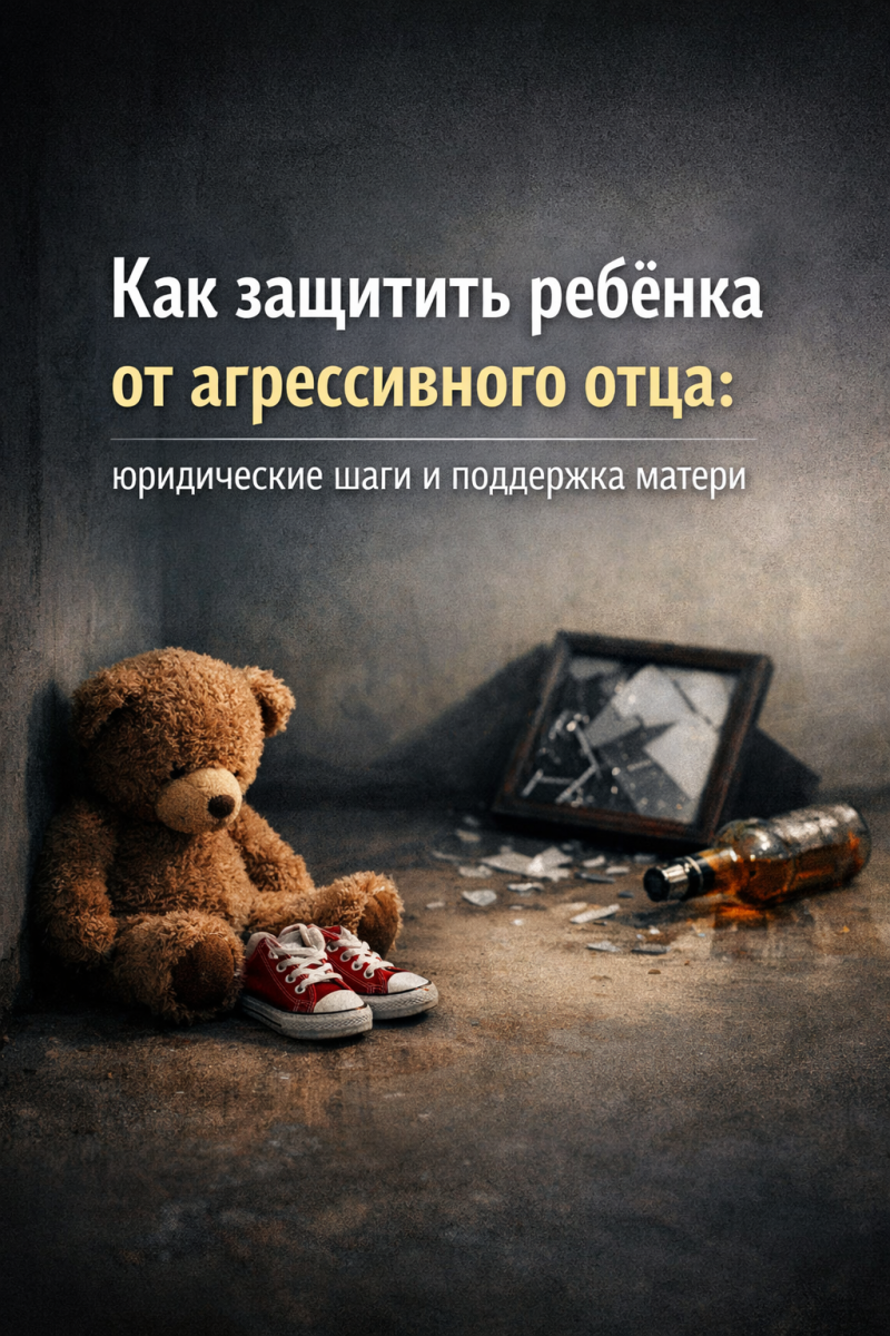 Как защитить ребёнка от агрессивного отца: юридические шаги и поддержка матери