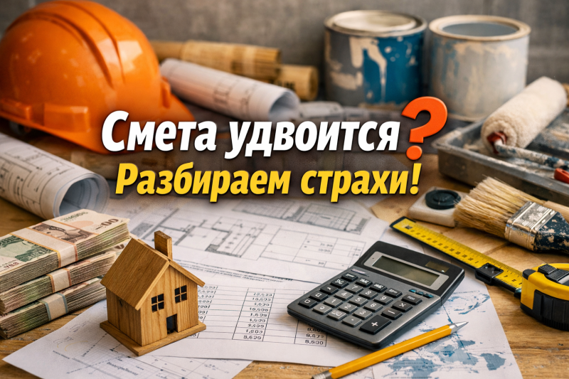 А вдруг смета вырастет в 2 раза? — разбираем главный страх заказчиков ремонта на реальных цифрах