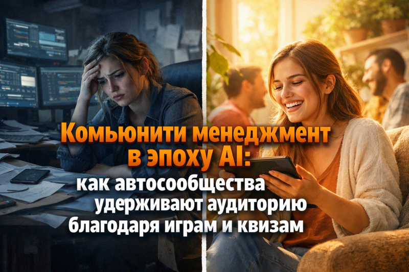 Комьюнити менеджмент в эпоху AI: как автосообщества удерживают аудиторию благодаря играм и квизам