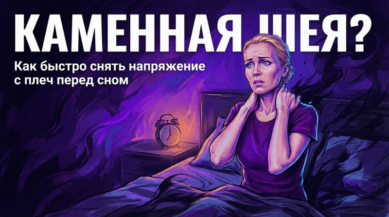 Упражнения для шеи: снимаем напряжение с плеч за 5 минут