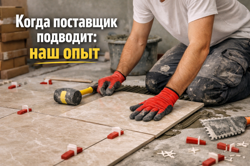 Поставщик подвел, а сроки горят: как мы за 2 недели нашли замену итальянской плитке и уложились в график