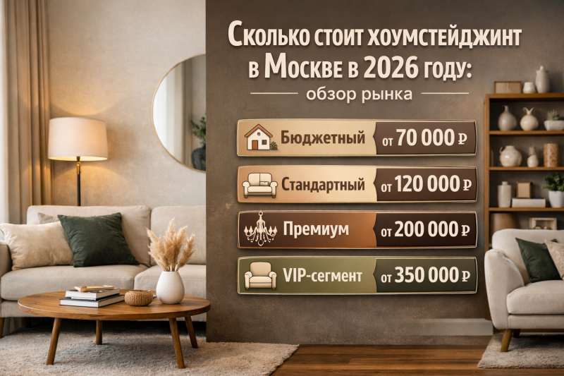 Сколько стоит хоумстейджинг в Москве в 2026 году: обзор рынка