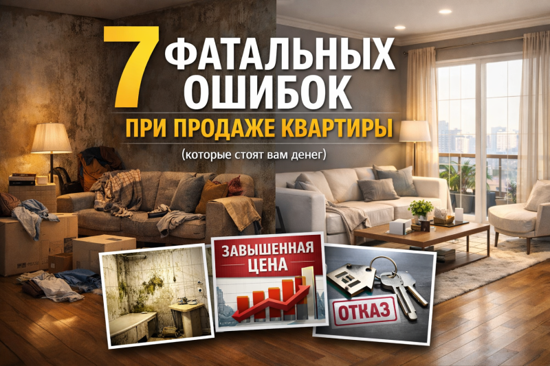 7 фатальных ошибок при продаже квартиры (которые стоят вам денег)