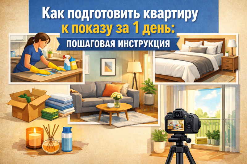 Как подготовить квартиру к показу за 1 день: пошаговая инструкция