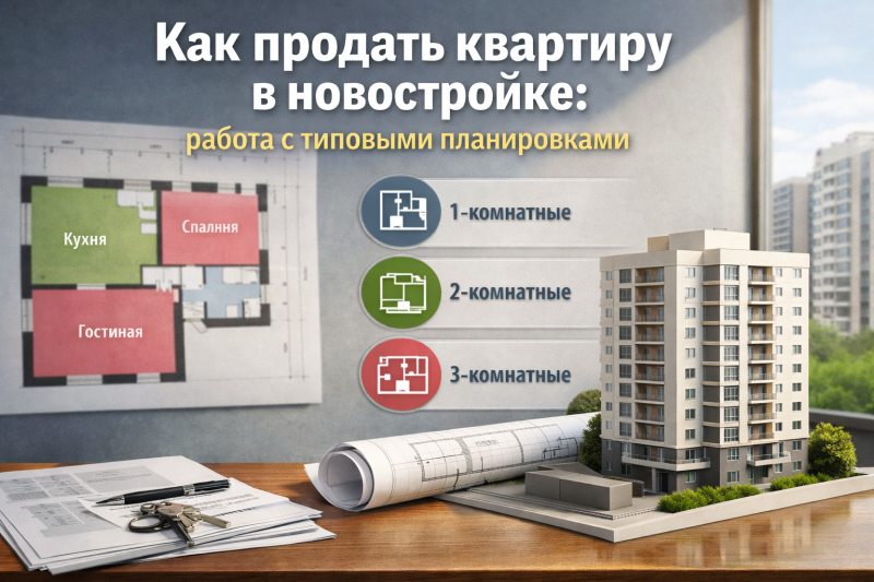 Как продать квартиру в новостройке: работа с типовыми планировками