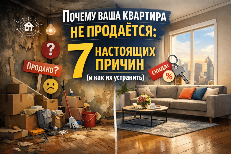 Почему ваша квартира не продаётся: 7 настоящих причин (и как их устранить)