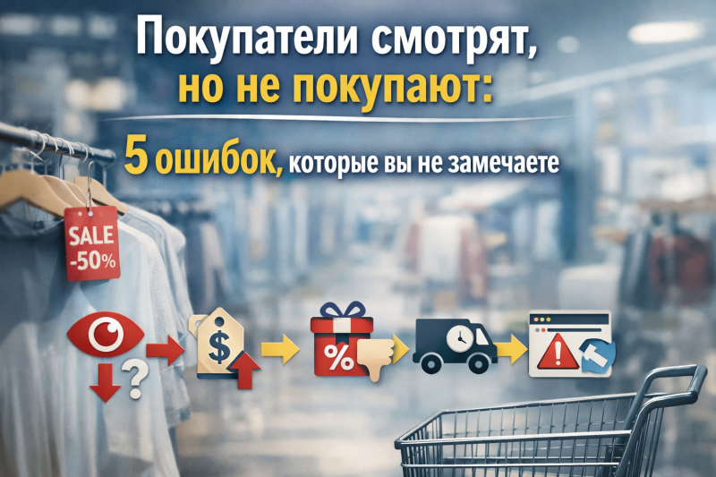 Покупатели смотрят, но не покупают: 5 ошибок, которые вы не замечаете